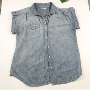 Gap button up Jean shirt